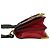 Borsa a tracolla in pelle Prada Cahier Logo Nero Rosso - vista 5