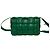 Borsa a tracolla in pelle Padded Cassette Bottega Veneta Verde - vista 3