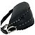 Borsa a tracolla in pelle Christian Dior con logo Peace & Love Nero - vista 5