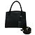 Borsa Prada in pelle Saffiano con logo monocromatico Nero