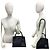 Borsa Prada in pelle Saffiano con logo monocromatico Nero - vista 2