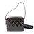 Chanel Bicolore Leather Shoulder Bag Dark brown