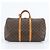 Borsa Boston Louis Vuitton Monogram Keepall 50 in pelle Marrone - vista 3