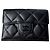 Cartera compacta Chanel Matelassé Coco Mark Negro