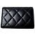 Cartera compacta Chanel Matelassé Coco Mark Negro - vista 2