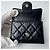 Cartera compacta Chanel Matelassé Coco Mark Negro - vista 6