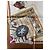 Hermès "The Royal and Ancient Game of Golf" Silk Square Scarf Brown White Red Blue Gold hardware - view 9