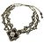 Collana a doppio giro con strass placcata oro Chanel D'oro