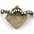 Collana a doppio giro con strass placcata oro Chanel D'oro - vista 2