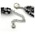 Collana Chanel Coco Mark Nero Argento - vista 2