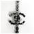 Collana Chanel Coco Mark Nero Argento - vista 3