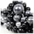 Collana Chanel Coco Mark Nero Argento - vista 4