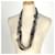 Collana Chanel Coco Mark Nero Argento - vista 6