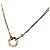 Colar Pendente Cartier Love Circle 2P Diamantes Ouro Rosa