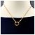 Colar Pendente Cartier Love Circle 2P Diamantes Ouro Rosa - vista 3