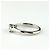 Anello fede Tiffany & Co. Lucida in platino e diamanti - vista 4