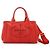 Prada Rote Canapa Canvas Mini Tote Tasche mit Logo und Gurt