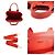 Prada Rote Canapa Canvas Mini Tote Tasche mit Logo und Gurt - Ansicht 6