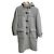 Autre Marque Mackintosh LDS WEIR Herringbone Pile Long Coat Castaño