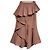 Autre Marque eimy istoire Gonna a Sirena con Volant e Linea Peplum Rosa