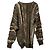 Autre Marque TODAYFUL Vintage Pattern 3D Knit Sweater Brown Khaki - view 2