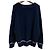 Cárdigan de punto en mezcla de alpaca Jil Sander Azul Azul marino - vista 2
