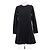Thom Browne Abito midi dritto plissé blu navy