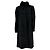 Autre Marque Black Two Tone Fur Jacket