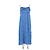 Vestido longo azul Bimba & Lola com gola de folhos