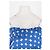 Vestido longo azul Bimba & Lola com gola de folhos - vista 2
