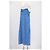 Vestido longo azul Bimba & Lola com gola de folhos - vista 4
