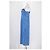 Vestido longo azul Bimba & Lola com gola de folhos - vista 5