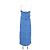 Vestido longo azul Bimba & Lola com gola de folhos - vista 6