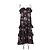 Zimmermann Schwarzes Seidenkleid mit Blumenprint trägerlos