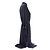 Thom Browne Abito midi dritto blu navy - vista 3