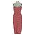 Autre Marque PUJKA Rosa gestreiftes Viscose Kleid Pink