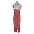 Autre Marque PUJKA Rosa gestreiftes Viscose Kleid Pink - Ansicht 2