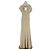 Autre Marque Vestido DISSH de algodón beige XS - vista 2