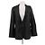 Massimo Dutti Lederblazer Schwarz