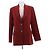 Autre Marque Blazer rojo de algodón BOUGUESSA Roja
