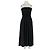 Vestido largo negro de algodón Cos