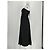 Vestido largo negro de algodón Cos - vista 3