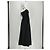 Vestido largo negro de algodón Cos - vista 4
