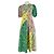 Autre Marque Vestido longo multicolorido de linho ALÉMAIS Multicor