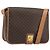 Céline CELINE Macadam Shoulder Bag PVC Leather Brown Gold