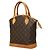 Borsa Louis Vuitton Monogram Lockit PM Marrone - vista 2