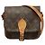 Borsa a tracolla Louis Vuitton Monogram Mini Cartouchiere Marrone Monogramma