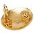 Orecchini Chanel Vintage Logo D'oro - vista 4