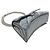 Borsa a tracolla Balenciaga Crushed Chain Blu - vista 3