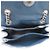 Borsa a tracolla Balenciaga Crushed Chain Blu - vista 6